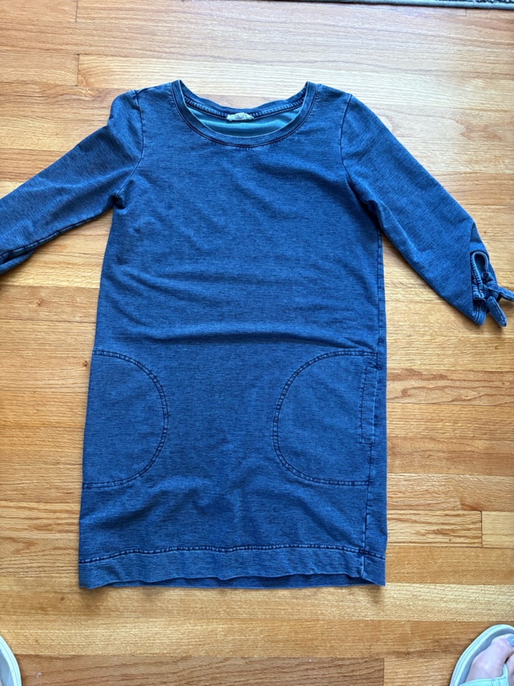 Jane and Delancey CottonTextured Navy Tunic/Minidress